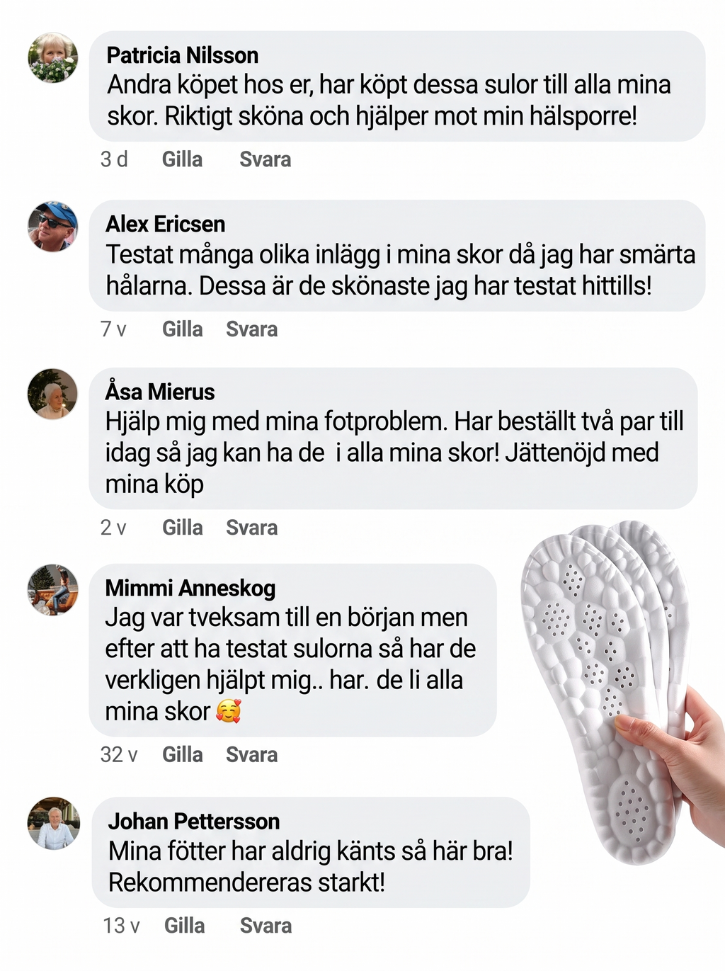 OrtoCloud™ Skoinlägg för hälsporre & fotvärk