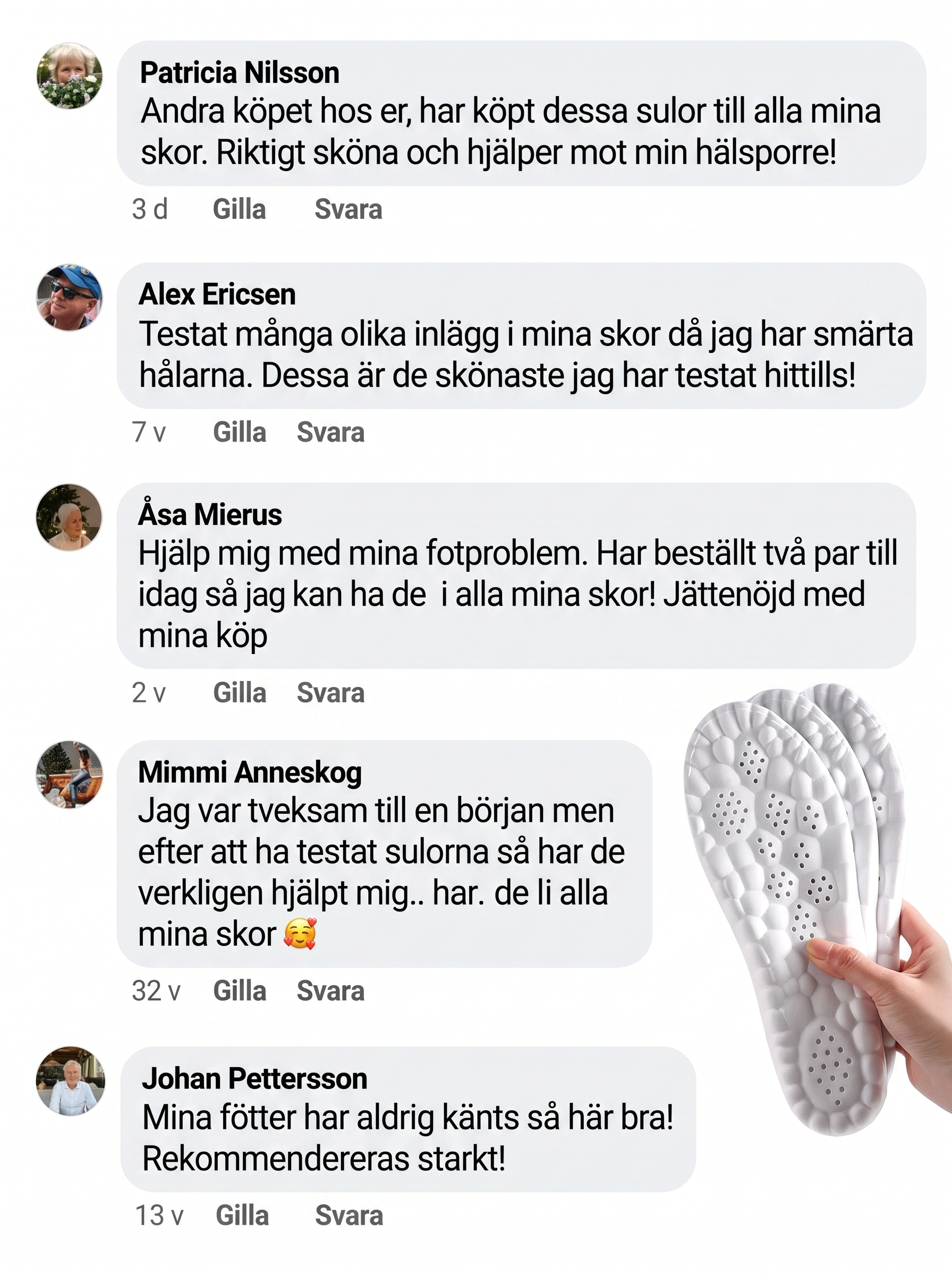 OrtoCloud™ Skoinlägg för hälsporre & fotvärk