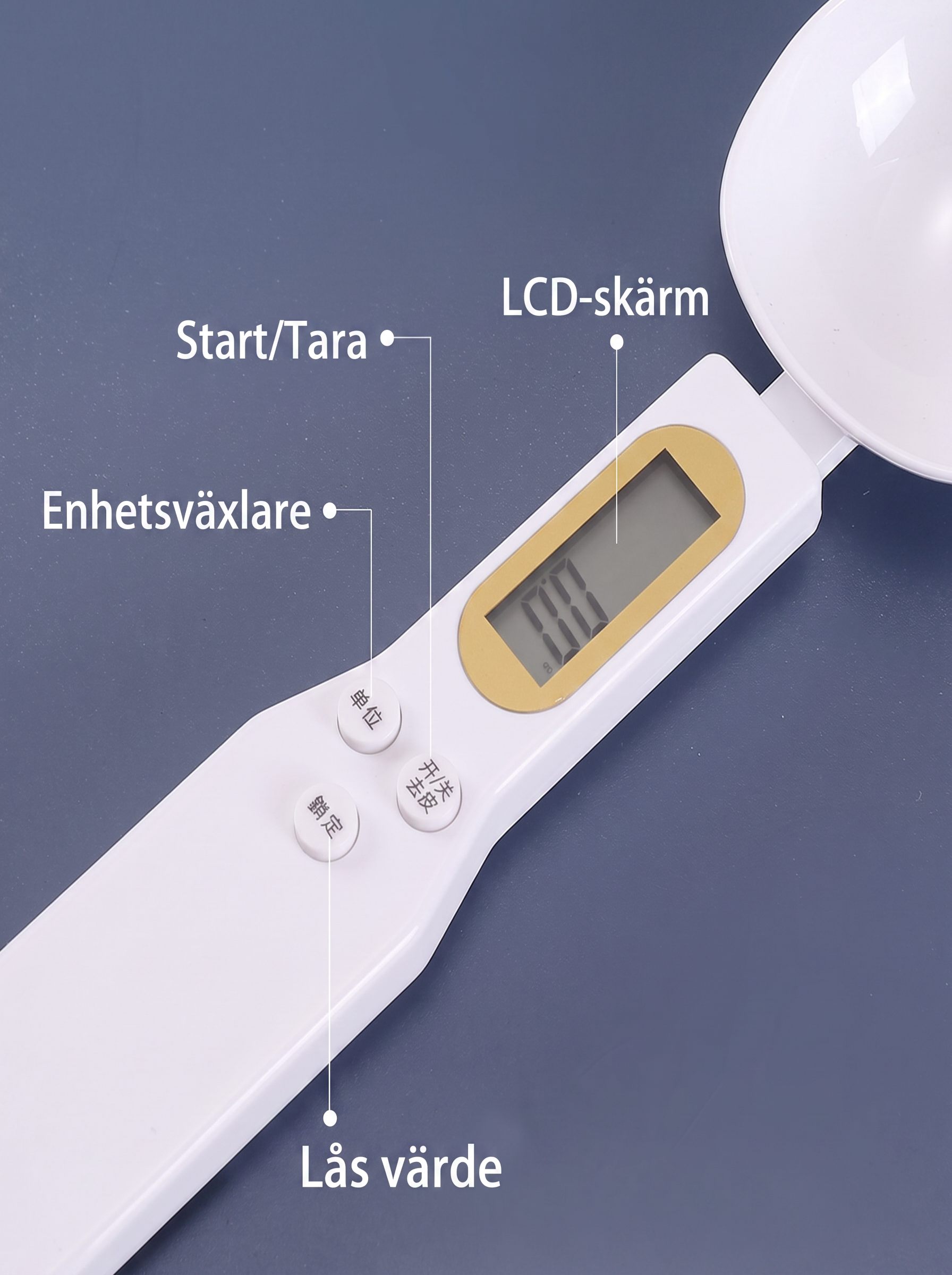 Smart scale spoon